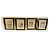 1104	LOT OF 4, 1873 VANITY FAIR JUDGE ILLUSTRATIONS, APPROXIMATELY 13 IN X 16 IN