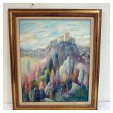 1116	WILLIAM STODDARD LOUGHRAN BUCKS COUNTY PA. ARTIST, 1901-1969, OIL ON BOARD, *PASTORIAL FANTASY*