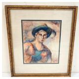 1120	WILLIAM STODDARD LOUGHRAN BUCKS COUNTY PA. ARTIST, 1901-1969, WATERCOLOR, 1932 *CAVALIER*  , AP