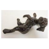1155	GOEBEL BLACK LAB DOG LAYING DOWN FIGURINE APPROXIMATELY 14 IN X 5 IN H