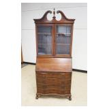 1167	GOVENOR WINTHROP 2 PC SECRETARY DESK, WITH BALL AND CLAW FEET