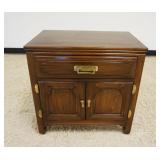 1176	DAVIS FURNITURE 1 DRAWER, 2 DOOR BEDSIDE STAND, APPROXIMATELY 26 IN X 17 IN X 25 IN