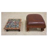 1178	FOOT STOOLS WITH FAUX ALLIGATOR FINISH, LARGEST APPROXIMATELY 17 1/2 IN X 12 IN H