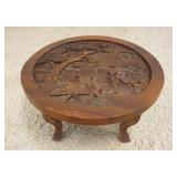 1203	AFRICAN CARVED ROUND TABLE 