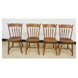 1206	4 COUNTRY ARROW BACK SOLID MAPLE BENT BROS CHAIRS