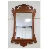 1207	CHIPPENDALE STYLE TIGER MAPLE MIRROR, APPROXIMATELY 15 IN X 34 IN