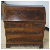 1216	ENGLISH SECRETARY DESK, APPROXIMATELY 47 IN X 20 IN X 40 IN H
