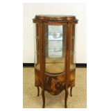 1217	VERNI MARTIN VITRINE, APPROXIMATELY 28 IN X 17 IN X 58 IN H