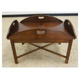 1228	MAHOGANY BUTLERS TABLE, APPROXIMATELY 31 IN X 22 IN X 22 IN H