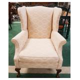 1230	UPHOLSTERED WING CHAIR WITH BALL AND CLAW FEET