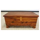 1233	SOLID CEDAR CHEST, APPROXIMATELY 36 IN X 16 IN X 17 IN H