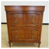 1234	JOHN STUART 5 DRAWER WALNUT HIGH CHEST, APPROXIMATELY 38 IN X 19 IN X 49 IN H