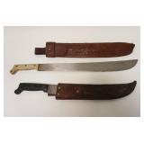 1248	LOT OF 2 MACHETES, LARGEST APPROXIMATELY 26 IN