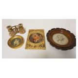 1254	GROUP OF ASSORTED SMALLS INCLUDING MOTHER OF PEARL OPERA GLASSES & SMALL IMAGES