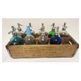 1283	LOT OF SELTZER BOTTLES IN BOX INCLUDING ANTON