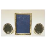 1287	3 SILVER HALLMARKED FRAMES, LARGEST APPROXIMATELY 6 1/4 IN X 8 1/4