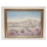 1295	WILLIAM STODDARD LOUGHRAN OIL ON BOARD *ARIZONIA VASTNESS* 1957, APPROXIMATELY 23 IN X 27 IN OV