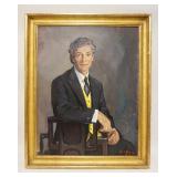 1299	OIL PAINTING ON CANVAS WM F DRAPER, PORTRAIT, ARTIST SIGNED, APPROXIMATELY 36 IN X 45 IN