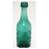 1067	ANTIQUE BEER BOTTLE V CASTNER, CHANGEWATER NJ, APPROXIMATELY 7 1/2 IN HIGH