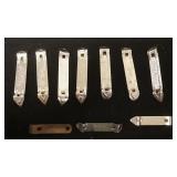 1092	ANTIQUE BEER BOTTLE ADVERTISING BOTTLE OPENERS INCLUDING VALLEY FORGE, STEGMAIER, NEUWEILLER, R