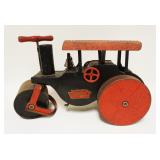 1107	KEYSTONE STEAM ROLLER 60 RIDE ON TOY, PRESSED STEEL, STEERING NOT WORKING