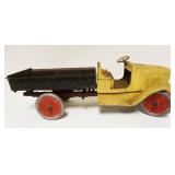 1108	PRESS STEEL LARGE TOY DUMP TRUCK, APPROXIMATELY 9 IN X 24 IN X 10 IN