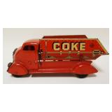 1110	MARX TOY TIN DUMP TRUCK, APPROXIMATELY 5 IN X 12 IN X 5 IN