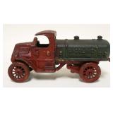 1115	ANTIQUE CAST IRON TOY GASOLINE TRUCK, APPROXIMATELY 2 1/2 IN X 7 IN X 3 1/2 IN HIGH