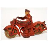 1131	ANTIQUE CAST IRON TOY MOTORCYLE, APPROXIMATELY 7 IN X 4 1/4 IN HIGH