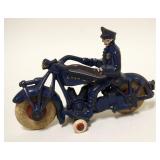 1134	ANTIQUE CAST IRON TOY HUBLEY CHAMPION MOTORCYLE POLICE
