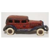 1185	ANTIQUE CAST IRON TOY CAR, APPROXIMATELY 4 1/2 IN X 1 3/4 IN