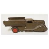 1196	ANTIQUE PRESSED STEEL TRUCK, APPROXIMATELY 11 IN LONG X 3 1/4 IN HIGH