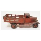 1198	ANTIQUE PRESSED STEEL TRUCK, APPROXIMATELY 10 IN LONG X 4 IN HIGH