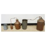 1005	LOT ANTIQUE COPPER & BRASS STILLS