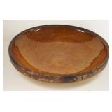 1010	ANTIQUE BROWN GLAZED PIE PLATE, APPROXIMATELY 10 IN