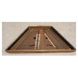 1066	ANTIQUE STONITSCH & SON LARGE HAMMERED DULCIMER, BROOKLYN NY, APPROXIMATELY 53 IN X 33 IN OVERA