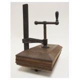 1127	ANTIQUE BOOK PRESS GAYLORD BROS SYRACUSE NY, APPROXIMATELY 13 IN HIGH