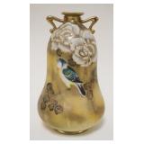 1176	HAND PAINTED NIPPON VASE, APPROXIMATELY 8 IN HIGH