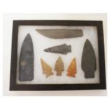 1220	NATIVE AMERICAN INDIAN ARTIFACTS WARREN CO NJ, LARGEST APPROXIMATELY 4 1/4 IN