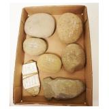 1225	NATIVE AMERICAN INDIAN ARTIFACTS, LARGEST APPROXIMATELY 6 IN