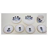 1003	THE BEATLES WASHINGTON POTTERY 1964 CUP & SAUCERS, CUP HAS HAIR LINE