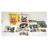 1007	THE BEATLES LOT OF COLLECTIBLES INCLUDES PARTIAL TRADING CARD SETS, DIG MAGAZINE *BEATLES FUN K