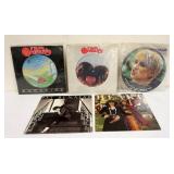 1037	LOT OF 5 VINYL ALBUMS INCLUDES HEART: MAGAZINE & DREAM BOAT ANNIE, PICTURE DISCS & LITTLE QUEEN