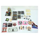 1050	LARGE LOT OF BEATLES COLLECTIBLES MOSTLY CONTEMPORARY INCLUDES MAGNETS, CHRISTMAS ORNAMENTS, WA