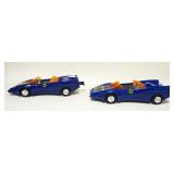 1170	TWO 1984 DC COMICS KENNER BATMOBILES, SOME WEAR TO PLASTIC. APP. 14 3/4 IN L 