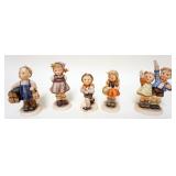 1019	LOT OF 5 HUMMELS, TALLEST APPROXIMATELY 6 IN