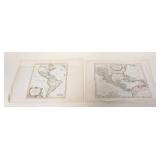1027	2 ANTIQUE ENGRAVED MAPS, APPROXIMATELY 11 1/2 IN X 16 1/2 IN