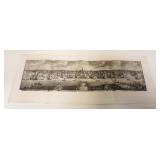 1029	ANTIQUE ENGRAVING HARBOR SCENE, APPROXIMATELY 11 IN X 29 IN