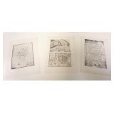 1031	ANTIQUE ENGRAVING MAPS, PLAN FOR *MANATHES NOUVELLE YORK* ETC