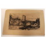 1033	ANTIQUE ENGRAVING JA POULTER 1886 *SAINT IVES HUNTS*